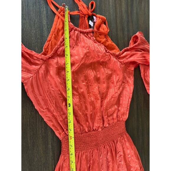 Calypso St Barth Silk Maxi Dress Flowy Party Orange $596 - Picture 11 of 15
